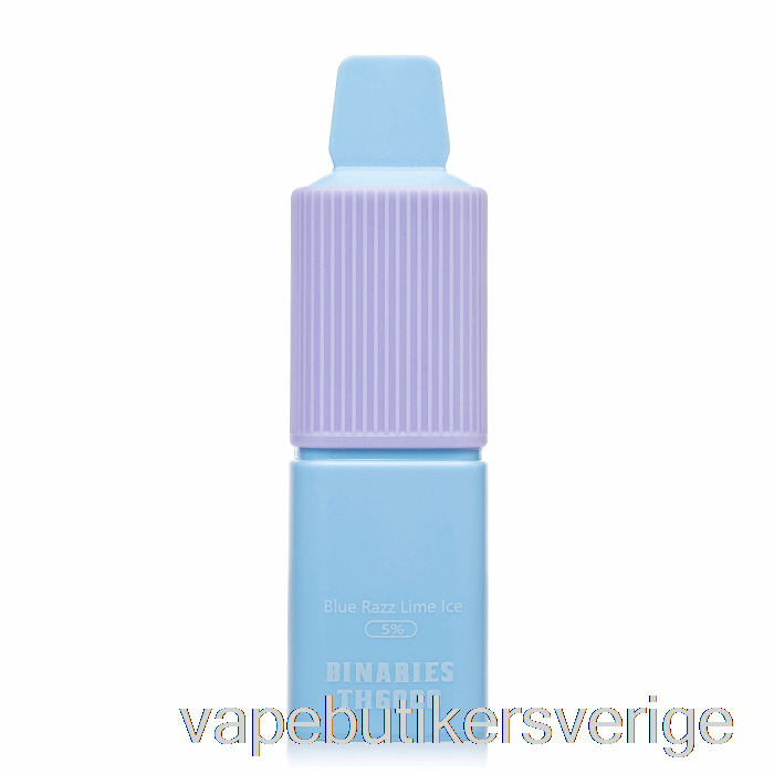 Vape Sverige Horizon Binärer Th6000 Engångsblå Razz Lime Ice